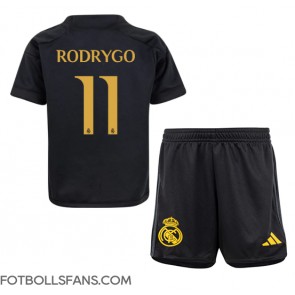 Real Madrid Rodrygo Goes #11 Replika Tredje Tröja Barn 2023-24 Kortärmad (+ Korta byxor)